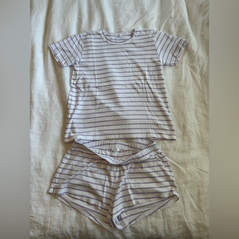 Lake Pima Crew Shorts Set - Lilac - Size M